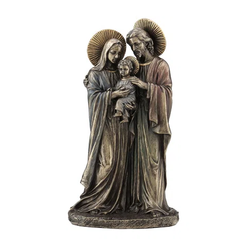The Holy Family – Bronze-Finish Resin Statue – 22 cm – view 1