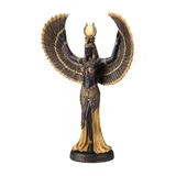 Isis — Egyptian Goddess — Black and Gold Statue, 34 cm – view 2
