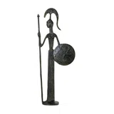Athena with Shield and Spear – Bronze Sculpture – 18 cm