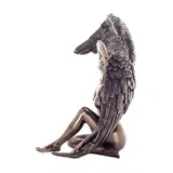 Fallen Angel — Sorrow and Beauty — Bronze-Finish Statue – 16.5 cm – view 2