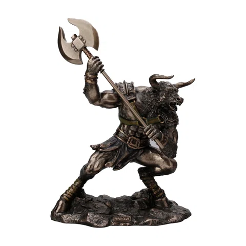 Minotaur — The Creature of the Labyrinth — Bronze Finish Statue, 35 cm – view 1