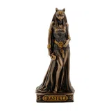 Bastet — Egyptian Goddess — Bronze-Finish Statue, 8.5 cm