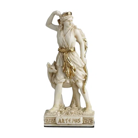 Artemis with Bow and Deer — Resin Statue, 8.7 cm – view 1