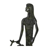Apollo with Lyre – Bronze Sculpture – 15 cm – Dark Green
