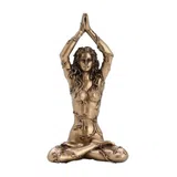 Gaia – Spirit of the Earth in Lotus Position – Bronze-Finish Statue – 8.5 cm