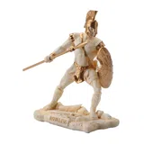 Achilles — Greek Warrior — White and Gold Statue – 9.5 cm – view 4