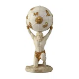 Atlas — The Titan Who Holds the Sky — White Statue – 14 cm