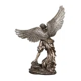 Archangel Michael on a Rock — Bronze Finish Statue, 38 cm – view 4