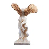 Nike – The Winged Goddess – White and Gold Statue – 14 cm – view 3