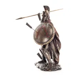 Leonidas, King of Sparta – Bronze-Finish Resin Statue – 33 cm – view 2