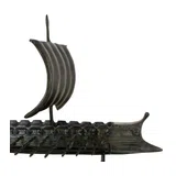 Ancient Greek War Trireme – Bronze Sculpture – 24 cm – Dark Green