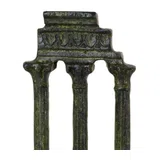 Columns of Delphi – Bronze Sculpture – 16.5 cm – Dark Green