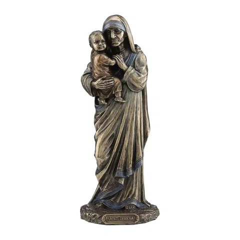 Mother Teresa — Bronze-Finish Statue, 20 cm – view 1