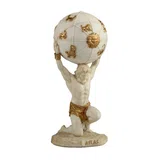 Atlas — The Titan Who Holds the Sky — White Statue – 14 cm – view 2