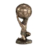 Atlas — The Titan Holding the Sky — Bronze Finish Statue, 14 cm – view 2