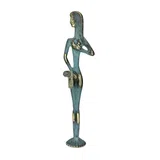 Aphrodite, Goddess of Love – Sculpture – 24 cm – Blue & Gold