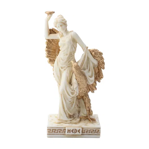 Hebe — Goddess of Youth — White Statue, 9 cm – view 1