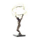 Atlas – Titan of Greek Mythology – Bronze-Finish Statue – 50 cm – view 2