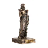 Asclepius — God of Medicine — Bronze-Finish Statue – 9 cm – view 2