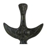Mycenaean Phi-Type Female Figurine – 14 cm – Dark Green