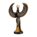 Isis — Egyptian Goddess — Black and Gold Statue, 34 cm – view 4