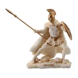 Hector, Trojan Warrior – White and Gold Resin Statue – 9.5 cm
