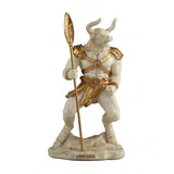 Minotaur – Beast of the Labyrinth – White Statue – 17 cm – view 2