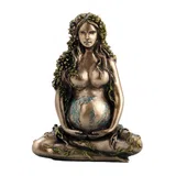Gaia, Mother Earth in Lotus Pose – Bronze-Finish Resin Statue – 6.5 cm