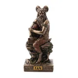 Pan — God of the Wild — Bronze Finish Statue, 8.5 cm