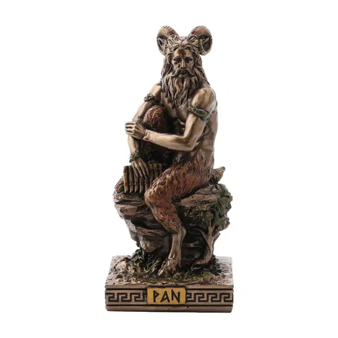 Pan — God of the Wild — Bronze Finish Statue, 8.5 cm – view 1