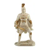 Alexander the Great — King of Macedon — White Statue – 17.5 cm