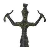 Minoan Snake Goddess – Bronze Sculpture – 12 cm – Dark Green