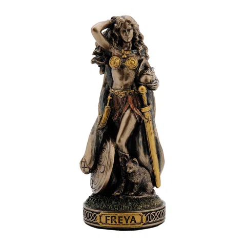 Freyja – Norse Mythology – Bronze-Finish Statue – 8.5 cm – view 1