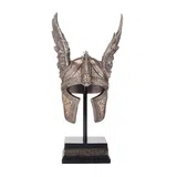 Odin’s Winged Helmet — Bronze-Finish Decorative Helmet – 24 cm