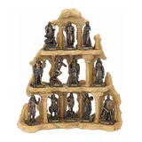 The Twelve Gods of Olympus with a Base — Bronze Finish Statue, 9.3 cm