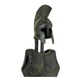 Corinthian Cuirass and Helmet – Decorative Sculpture – 30 cm – Dark Green
