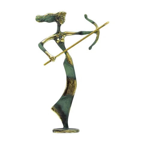 Artemis with Bow Statue A by Bronze Pavlakis