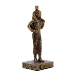 Hathor, Egyptian Goddess – Bronze-Finish Resin Statue – 8.5 cm – view 2