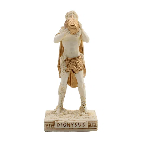 Dionysus – God of Wine – White Statue – 8.6 cm – view 1