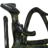 Cycladic Harpist of Keros – Sculpture – 8 cm – Dark Green