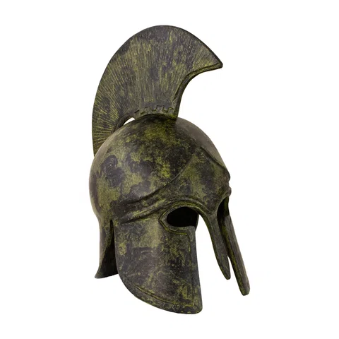 Corinthian Helmet with Short Crest – 22 cm – Dark Green