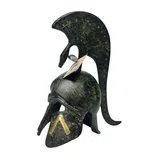 Spartan Helmet with Lambda and Tall Crest – 16 cm