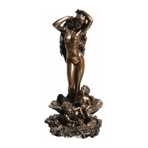 Aphrodite, Goddess of Love – Bronze-Finish Resin Statue – 31 cm – view 1