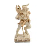 Minotaur — The Creature of the Labyrinth — White Statue, 9.2 cm