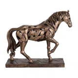 Walking Horse – Bronze-Finish Statue – 25.5 cm – view 2
