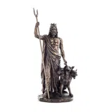Hades – God of the Underworld – Bronze-Finish Statue – 32.5 cm