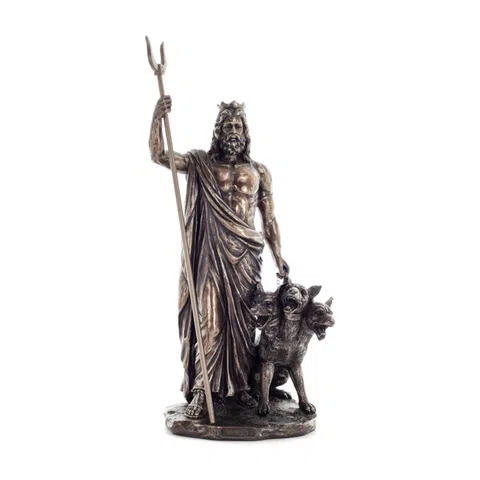 Hades – God of the Underworld – Bronze-Finish Statue – 32.5 cm – view 1