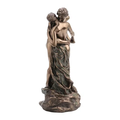 Eros and Psyche — The Lovers — Bronze-Finish Statue – 28 cm – view 1
