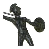 Leonidas, King of Sparta – Bronze Sculpture – 15 cm – Dark Green