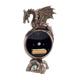 Steampunk Dragon Table Clock — Bronze Finish Decorative Clock, 24.6 cm – view 3